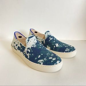 NIB Rothys The Sneaker Sea Green Slip On Shoes